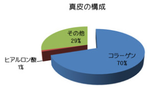 「真皮の70%はコラーゲンから出来ている」 「